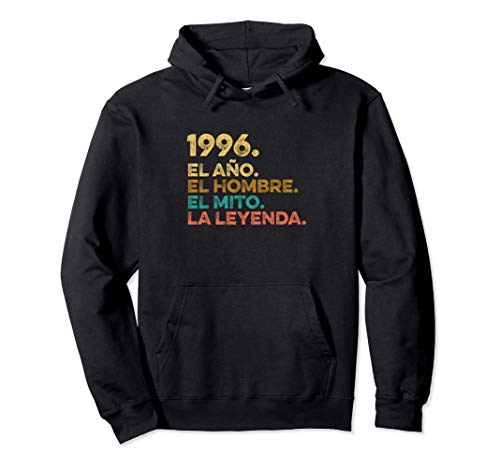 Año Hombre Mito Leyenda - Cumpleaños Regalo Vintage 1996 Sudadera con Capucha