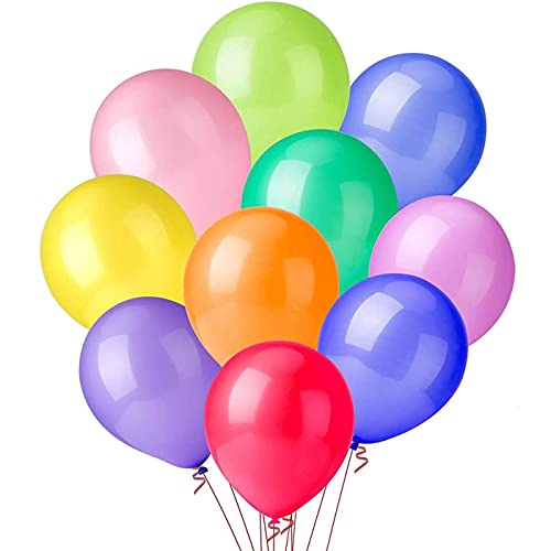 QILZO® 100 unidades Globos de látex Globos de Colores Surtidos 22cm / 8' Biodegradable Fabricado...