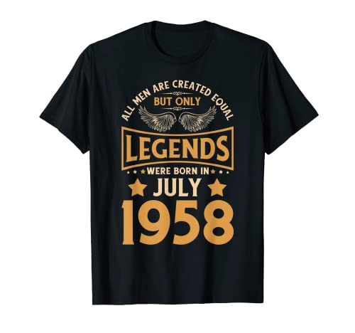 Las leyendas de cumpleaños nacieron en julio de 1958. Camiseta