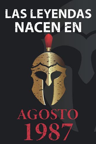 Las leyendas nacen en Agosto 1987: Regalo de cumpleaños perfecto para hombre y mujer de 34 años I...