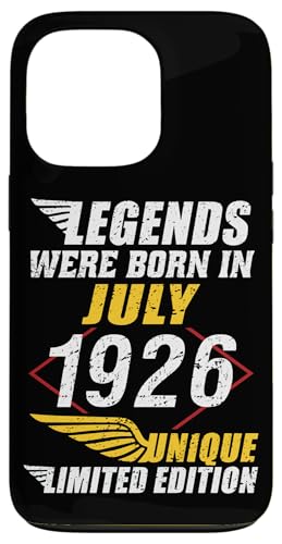 Carcasa para iPhone 13 Pro Cumpleaños Julio 1926 Edición Limitada Regalo Legend July