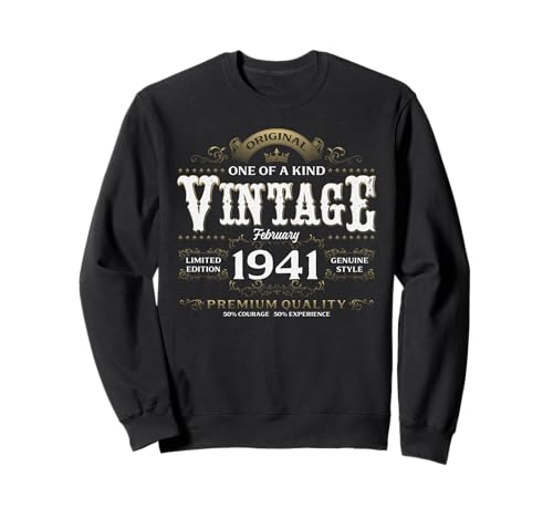 85 Cumpleanos Febrero 1941 Vintage Edition Sudadera