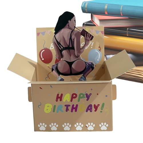 Fyrdyn Tarjeta De Cumpleaños 3D | Tarjetas De Felicitación Pop-up Divertidas | Regalo Creativo...
