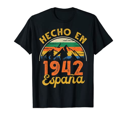Hombre Cumpleaños 81 Años Hecho En 1942 España Camiseta