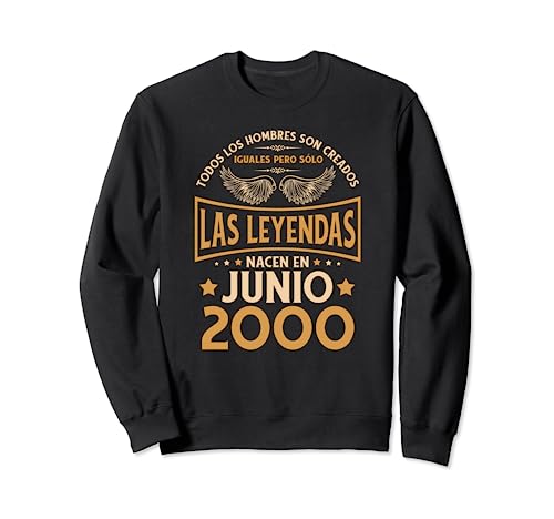 Cumpleaños Hombre Regalos Las Leyendas Junio 2000 Sudadera
