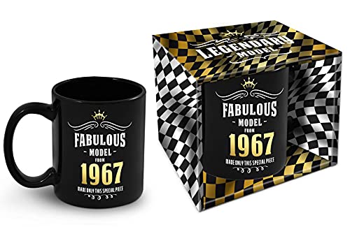 Bombo Taza de cumpleaños con año de nacimiento 1967