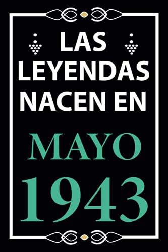 Las leyendas nacen en Mayo 1943: Regalo de cumpleaños perfecto para hombre y mujer de 78 años I...