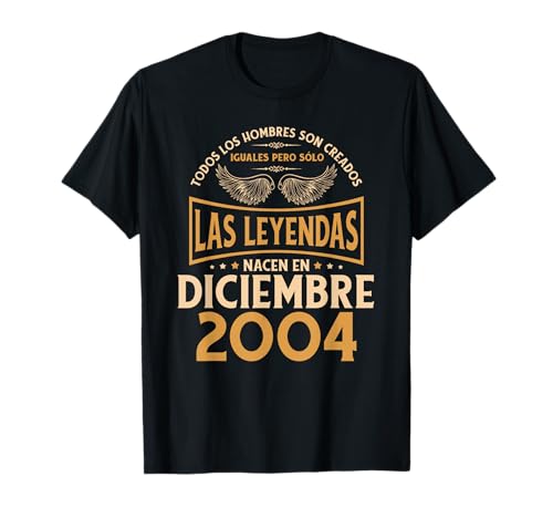 Cumpleaños Hombre Regalos Las Leyendas Diciembre 2004 Camiseta