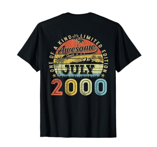 (ON Back) 26 Edición Limitada 2000 Julio 26 Cumpleaños Camiseta