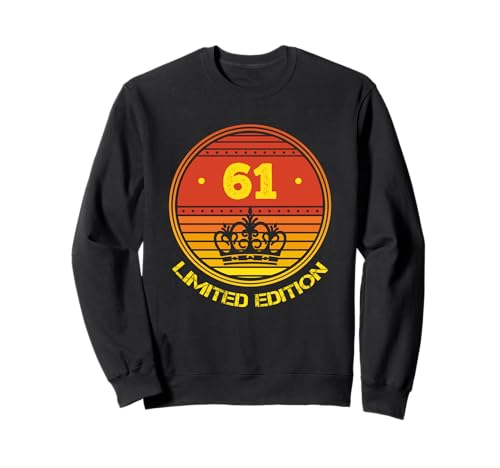 Regalos Vintage de cumpleaños 61 para Hombres, cumpleaños de Sudadera