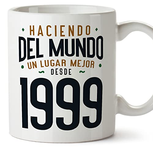 MUGFFINS Tazas 1999 Cumpleaños - En Español - Haciendo del Mundo un Lugar Mejor - 11 oz / 330 ml -...