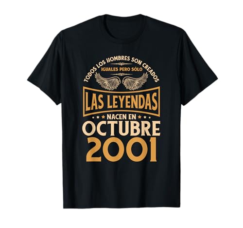 Cumpleaños Hombre Regalos Las Leyendas Octubre 2001 Camiseta