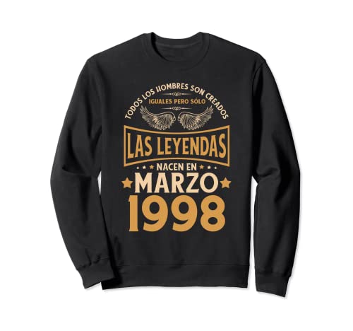 Cumpleaños Hombre Regalos Las Leyendas Marzo 1998 Sudadera