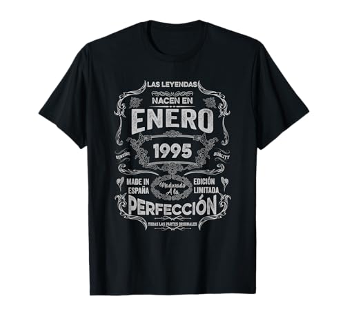 Mujer Leyendas Enero 1995 Hombre Mujer 30 Años Cumpleaños Camiseta