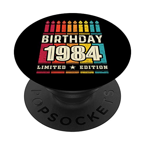 1984 Popsocket para teléfono edición limitada 1984 cumpleaños 1984 PopSockets PopGrip...