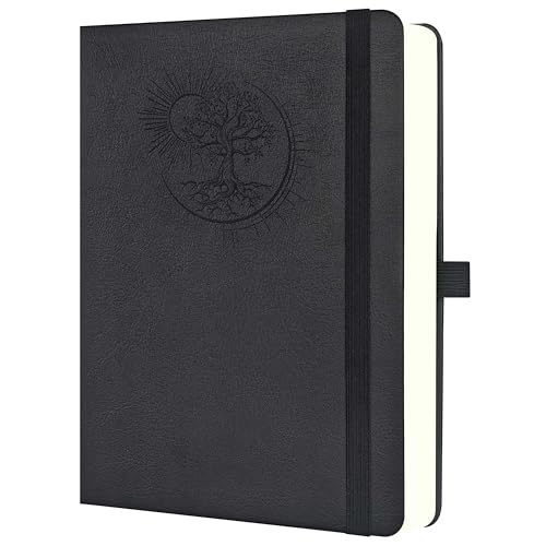 Mlife Libreta B5 con diseño del Árbol de la Vida: 300 páginas, papel de 100 g, cubierta de PU,...