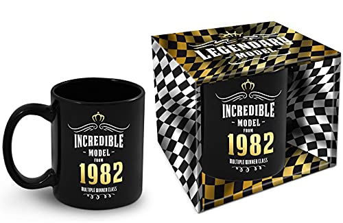 Bombo Taza de cumpleaños con año de nacimiento 1982