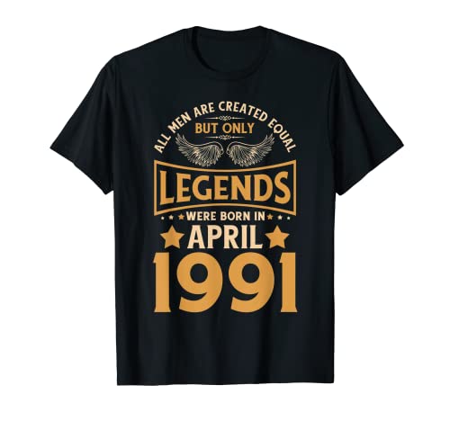 Las leyendas de cumpleaños nacieron en abril de 1991. Camiseta