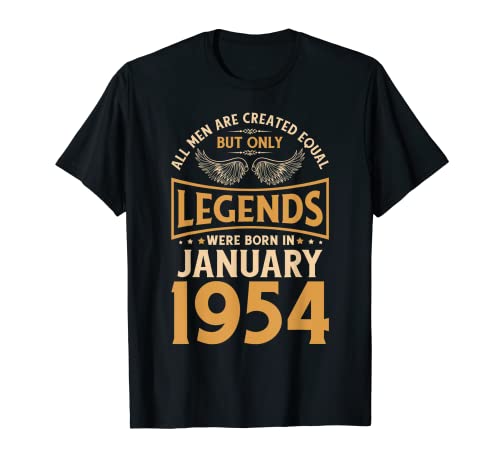 Las leyendas de cumpleaños nacieron en enero de 1954. Camiseta