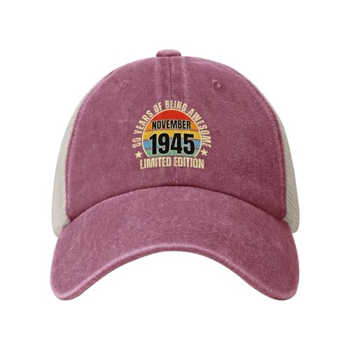 Anceky Gorra de béisbol Vaquera de edición Limitada de noviembre de 1945, Conmemorativa del 80.º...