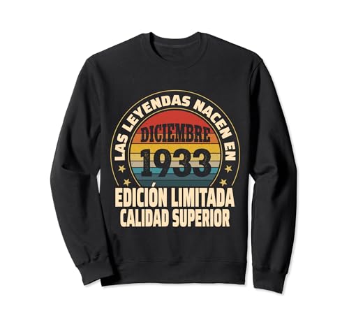Edición Limitada Diciembre 1933 - Cumpleaños 91 Años Sudadera