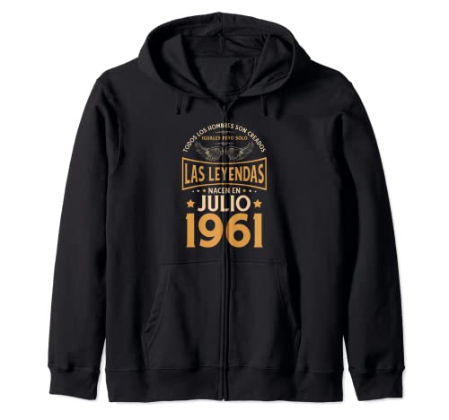 Cumpleaños Hombre Regalos Las Leyendas Julio 1961 Sudadera con Capucha
