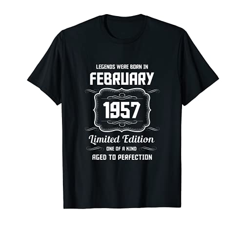 Feliz Cumpleaños Febrero 1957 Camiseta