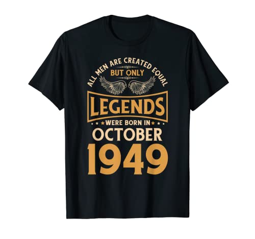 Las leyendas de cumpleaños nacieron en octubre de 1949. Camiseta