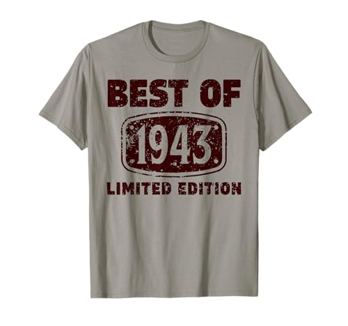 82 Cumpleaños Hombre 82 años Hecho En 1943 Regalos Camiseta