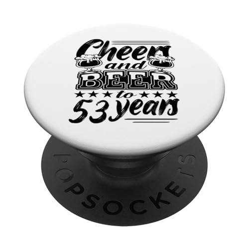 53 Cumpleaños 53 Cumpleaños Marido 53 Cumpleaños Papá PopSockets PopGrip Adhesivo