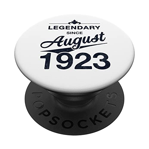 100 cumpleaños Nacido en Agosto de 1923 Vintage 100 años PopSockets PopGrip Intercambiable