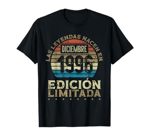 Las Leyendas Nacen en Diciembre de 1996-30 Años Cumpleaños Camiseta