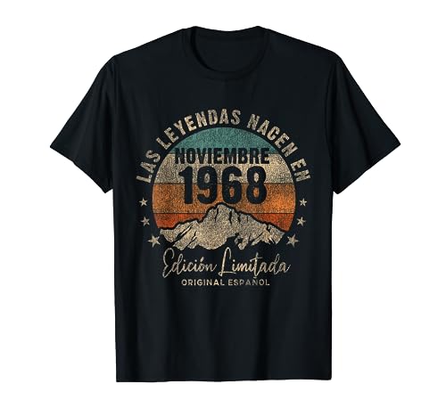 Las Leyendas nacen en Noviembre de 1968 53 Años Cumpleaños Camiseta