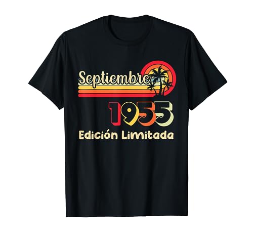 68 Años Cumpleaños 1955 68 Septiembre Edición Limitada Camiseta