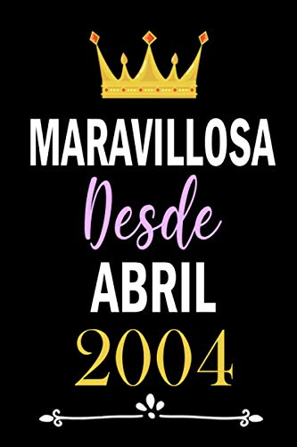 Maravilloso desde Abril 2004: cuaderno cumpleaños, regalos de cumpleaños para niños, niñas, 17...