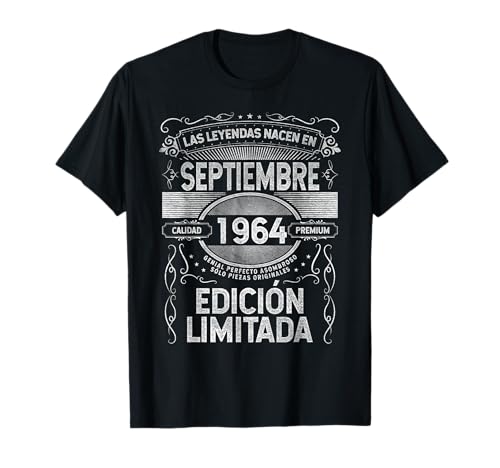 Las Leyendas nacen en Septiembre de 1964 - 61 Años Camiseta