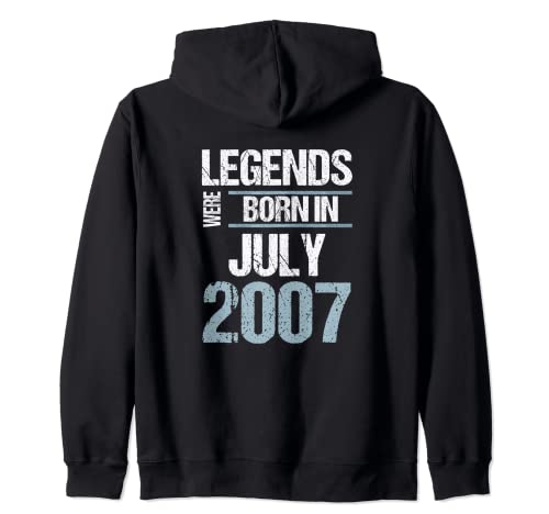 Legends Were Born in Julio 2007 Cumpleaños Sudadera con Capucha