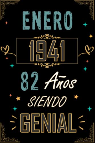 CUADERNO, ENERO 1941 82 AÑOS SIENDO GENIAL: Regalo de 82 cumpleaños para mujeres y hombres, ideas...