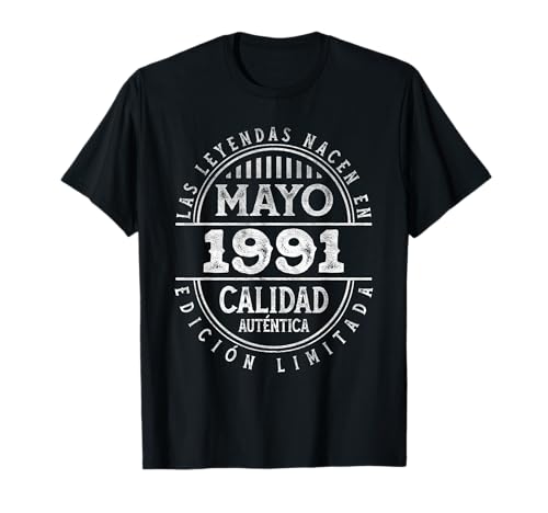 Las Leyendas nacen en Mayo de 1991 - 35 Años Cumpleaños Camiseta
