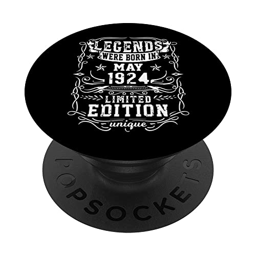 Cumpleaños Mayo 1924 Edición Limitada Regalo Legend May PopSockets PopGrip Intercambiable