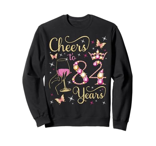 Saludos a 84 años, cumpleaños 84 de la Reina, cumpleaños de 84 años Sudadera