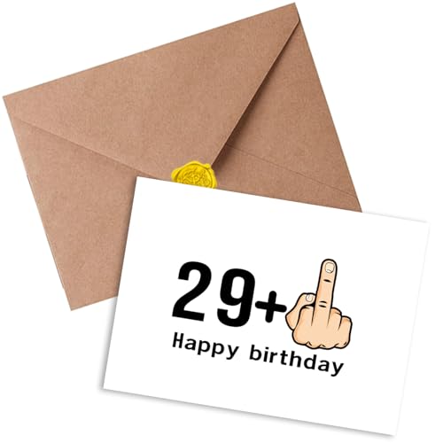 Sugeru Tarjeta de cumpleaños para 30, divertidas tarjetas de cumpleaños con sobre, tarjeta de...