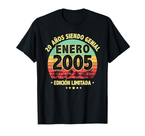 Enero 2005 20 Años Hombre Cumpleaños Regalo Enero 2005 Camiseta