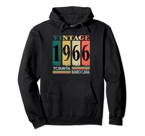 Regalo cumpleaños 1966 año de nacimiento vintage Sudadera con Capucha