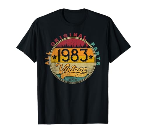 Camisa retro vintage de 1983 para regalo de 40 años Camiseta