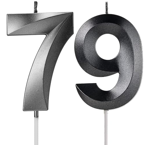 Velas de cumpleaños, velas numéricas, edad y año, para tartas, diseño 3D, aniversario de boda,...