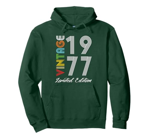 Edición Limitada 1977 Cumpleaños 1977 Nacido 1977 Vintage Sudadera con Capucha