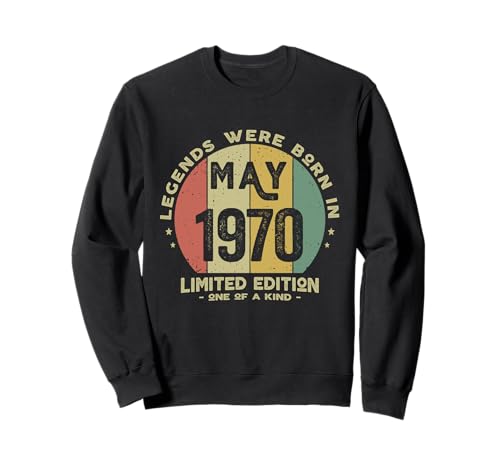 Legends Were Born In May 1970 Cumpleaños Sudadera