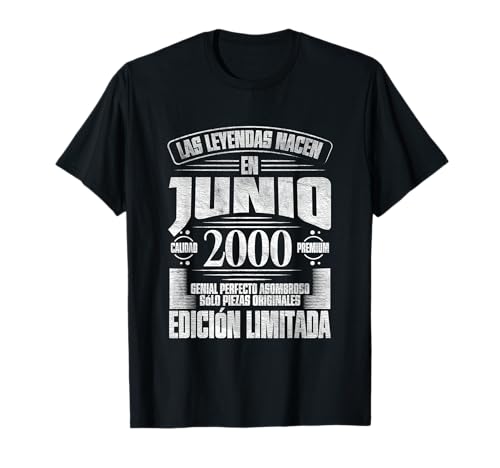 Las Leyendas Nacen en Junio de 2000-26 Años Cumpleaños Camiseta