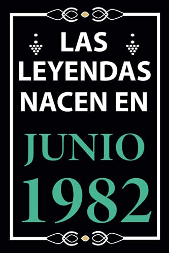 Las leyendas nacen en Junio 1982: Regalo de cumpleaños perfecto para hombre y mujer de 39 años I...